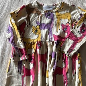 Mini Rodini Colorful Deer Print Dress